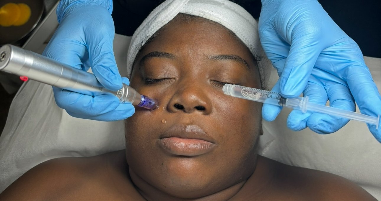 Microneedling con vitamina y colágeno